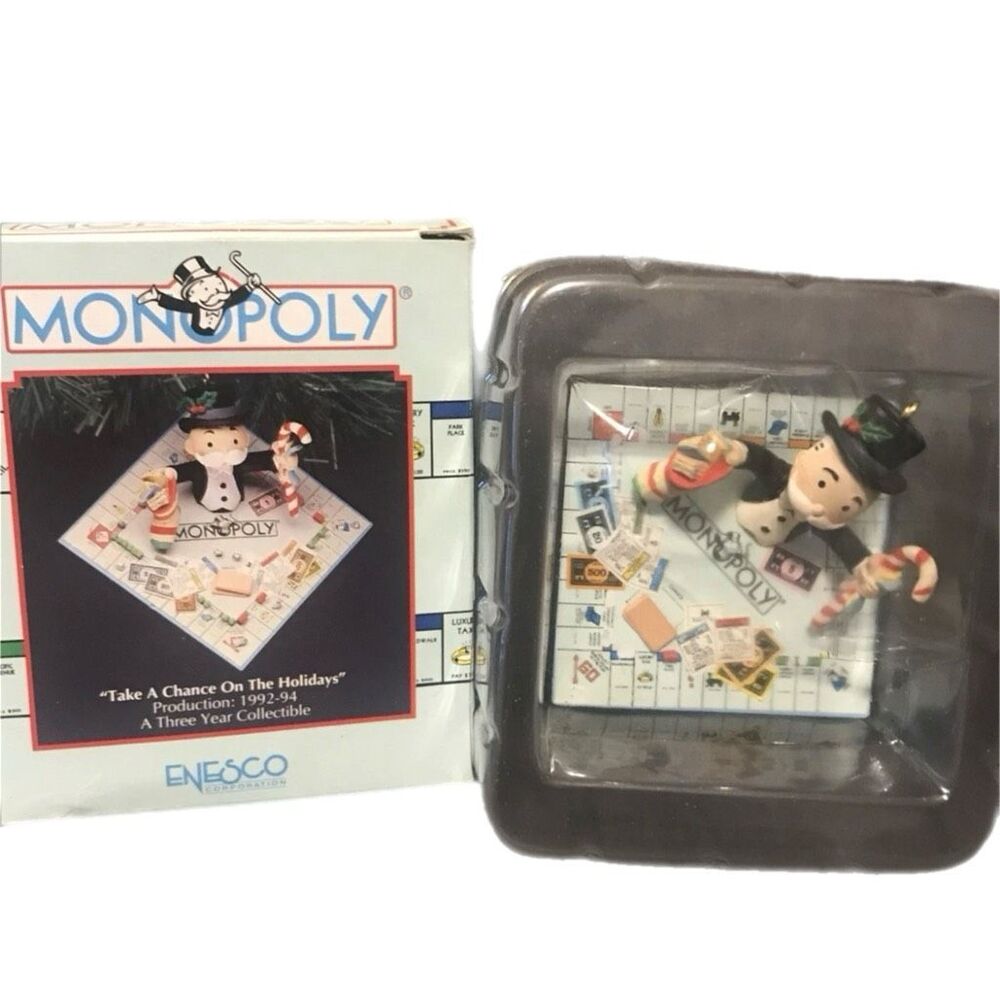 Enesco 1992‎ Monopoly Ornament In Box
